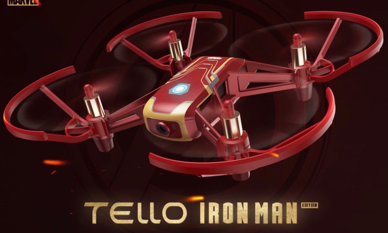 【Tello】アイアンマンデザインのTelloがDJIから発売。アプリダウンロードで世界観を体験できる！